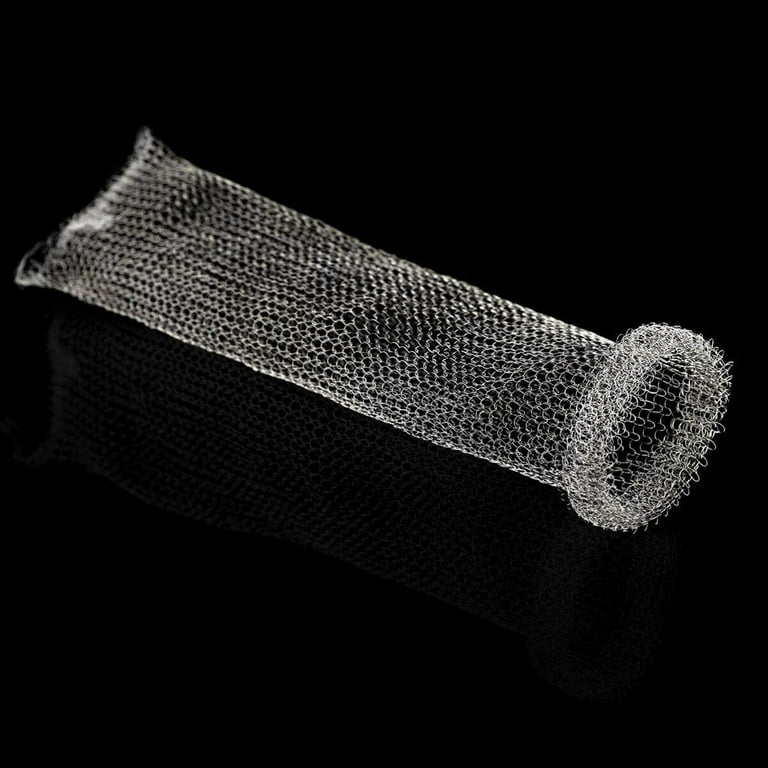 Hotop 100 Pieces Lint Traps Washing Machine Hose with 100 Cable Ties,  Stainless Steel Lint Catcher Washing Machine Filter Laundry Mesh Washer  Hose