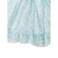 thumbnail image 3 of Xingqing 8 Colors Summer Princess Kids Girls Dress Flowers Printed Short Sleeve Off Shoulder Ruffles A-Line Chiffon Dress, 3 of 5
