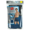 thumbnail image 2 of Medium | Hanes Best Total Support Pouch Boxer Brief, 4 Pack (Black/Blue/Gray), 2 of 2