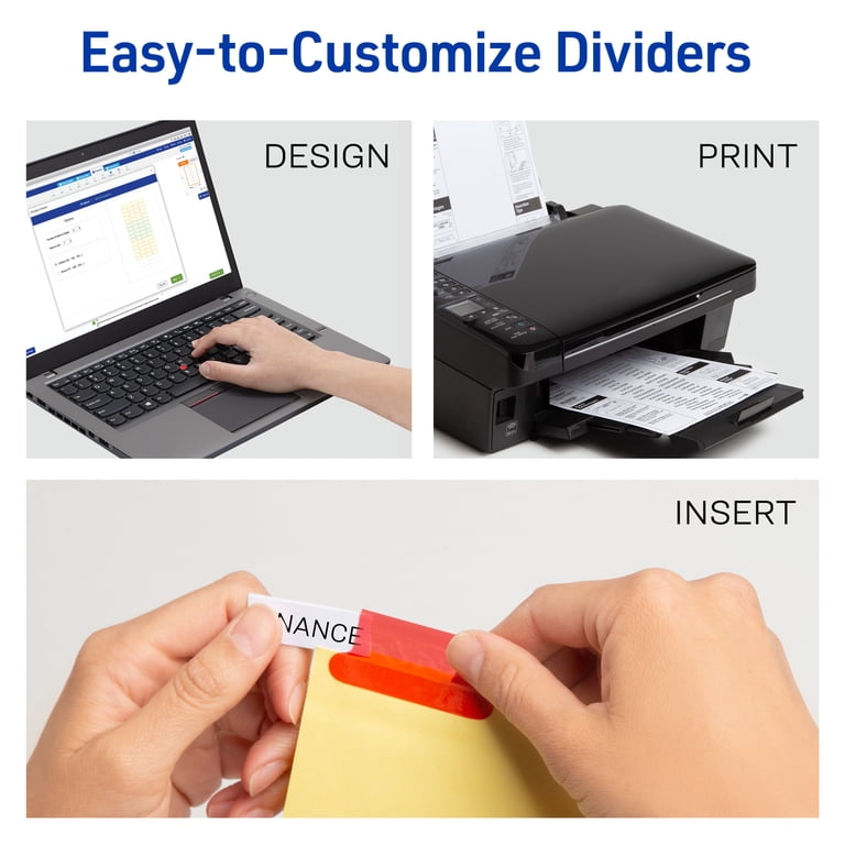 Avery Paper Dividers, Insertable Big Tab, 8-Tab photo 2