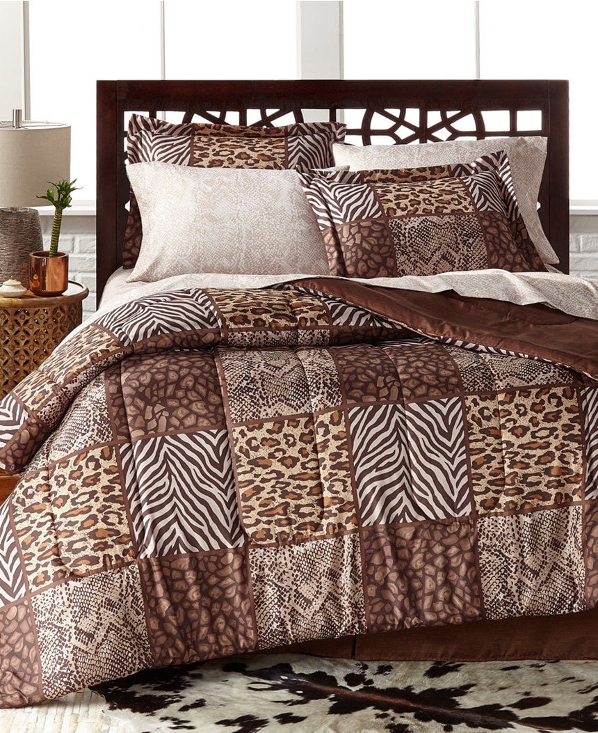 leopard safari comforter set