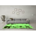 thumbnail image 3 of Ahgly Company Indoor Square Abstract Green Modern Area Rugs, 4' Square, 3 of 4