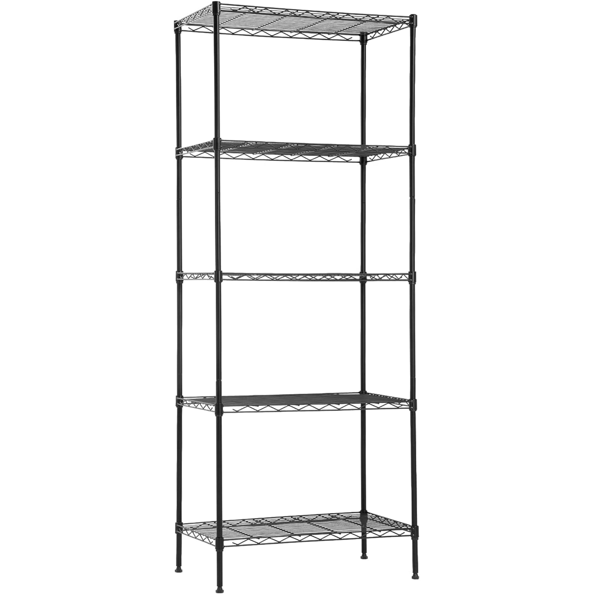 paproos 5Tier Wire Shelving Unit, Heavy Duty Metal Storage Shelves