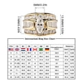 thumbnail image 6 of Wioihee Under $2.00 Plated Chunky Ring Pear Shaped Zirconia Wedding Ring for Women,Engagement Ring for Women, 6 of 7