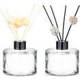 thumbnail image 1 of QUUPY 2 PCS 50ml/1.7OZ Thick Round Glass Diffuser Bottle Jars Pot Exquisite Essential Oils Container For Xmas Gift, 1 of 8