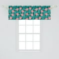 thumbnail image 2 of Floral Window Valance Pack of 2, Pure First Love Represented Begonia Flower Pattern, Rod Pocket Curtain Valances for Kitchen Bedroom, 54" X 18", Blush Dark Coral, by Ambesonne, 2 of 3