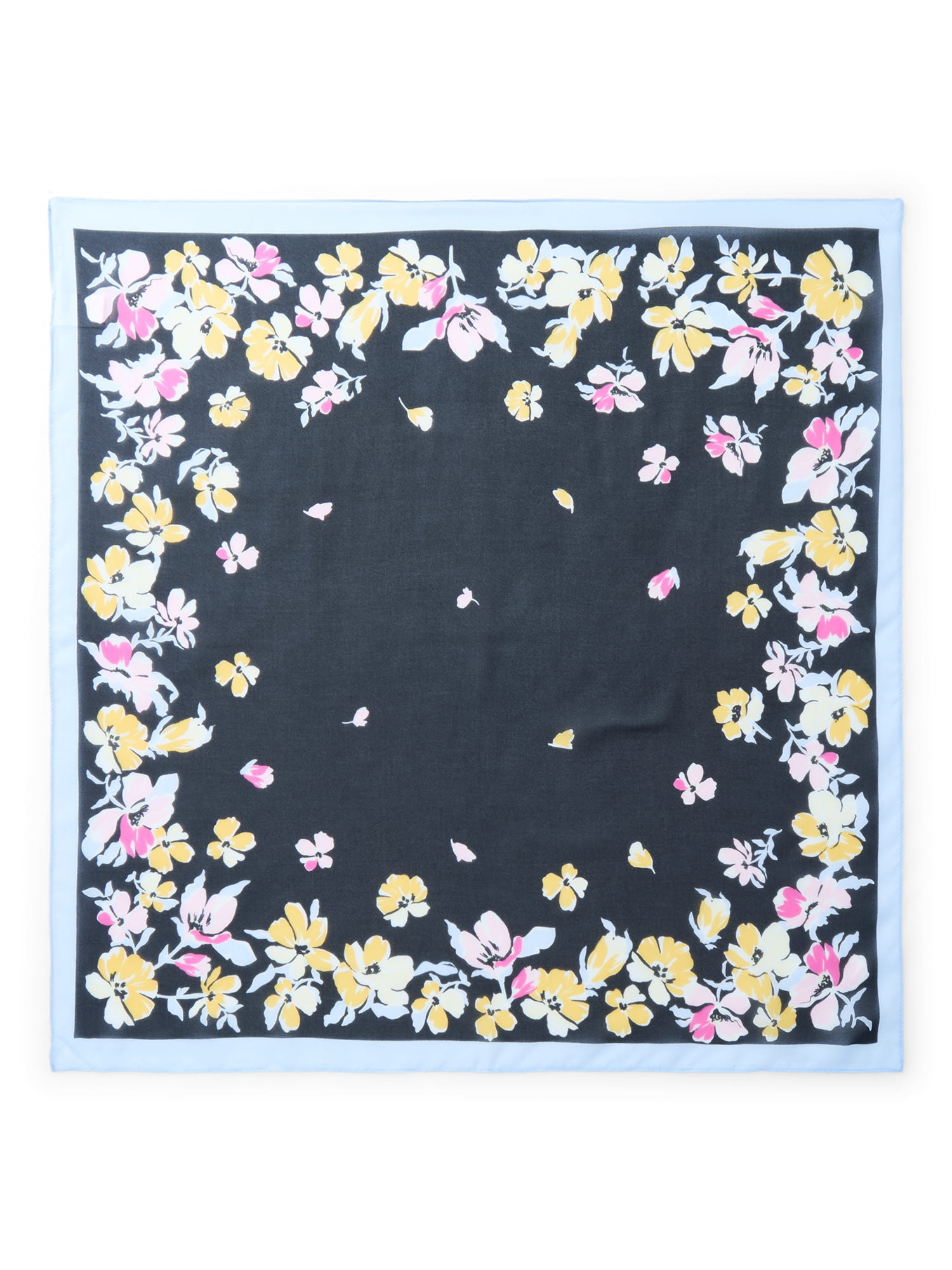Time and Tru Women's Floral Print Square Scarf
