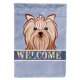 thumbnail image 1 of Bandera de bienvenida Caroline's Treasures BB1390CHF Yorkie Terrier Lienzo grande multicolor, 1 of 1