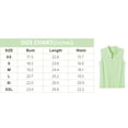 thumbnail image 3 of MoFiz Women's Golf Polo Sleeveless Shirt Quick Drying Casual Workout Tops Shirts Light Green XS, 3 of 5