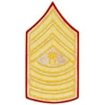 thumbnail image 5 of United States Marine Corps (USMC) Chevron Gold Embroidered on Red MGYSGT Master Gunnery Sergeant Male, 5 of 6
