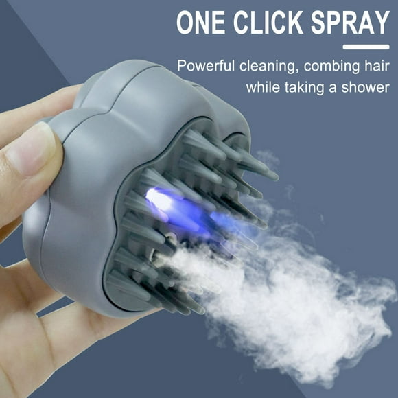 Fiudx Cepillo de Vapor 4 En 1, Multifuncional, para Eliminar El Pelo de Mascotas, Masajeador Autolimpiante, Reduce La Caída Del Pelo, Apto para Perros y Gatos, Fácil de Usar, Incluye 1 Cepillo.