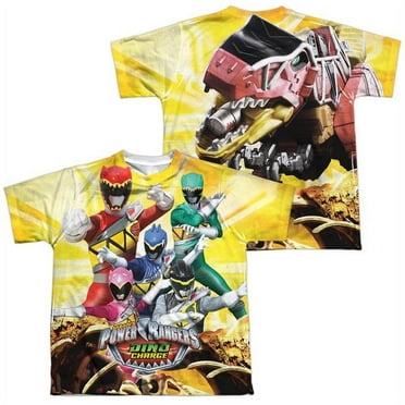 Power Rangers - Charged For Battle (Front/Back Print) - Youth Short Sleeve Shirt - Medium