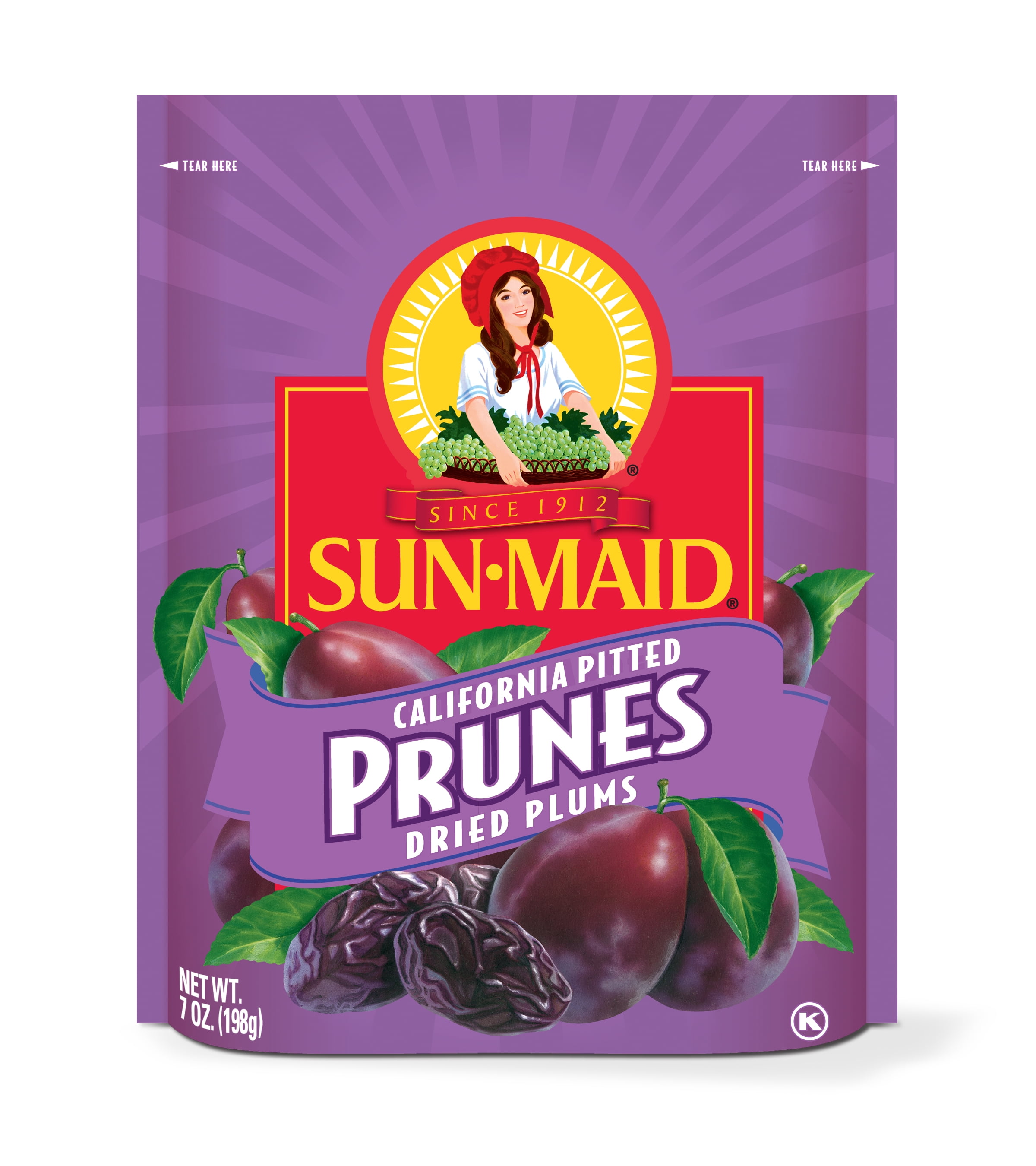 SunMaid California Pitted Prunes Dried Plums, 7 Oz.