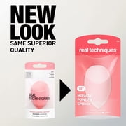 Real Techniques Miracle Powder Makeup Sponge, for Loose Powder, Pink, for Adults, 1 Count
