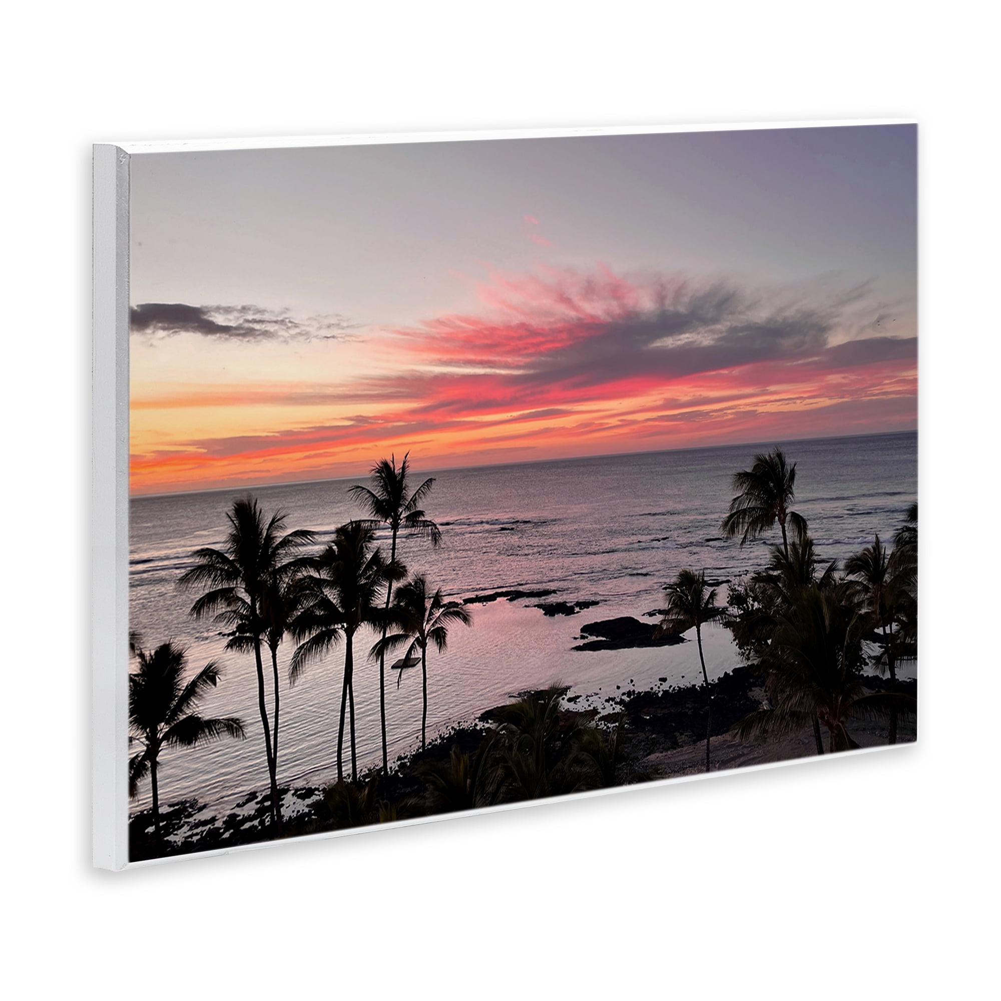 Stupell Industries Fierce Sunset View Landscape Photography Unframed Art Print Wall Art, 19 x 13