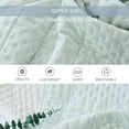 thumbnail image 2 of KASENTEX Coverlet 3-pc Mini Quilt Set - All-Season Lightweight Ultra Soft Bedding Stonewashed Blanket - Heat-pressed 2-Tone REVERSIBLE Color, KING + 2 King Shams, Milky Green/Sheer Pink, 2 of 5