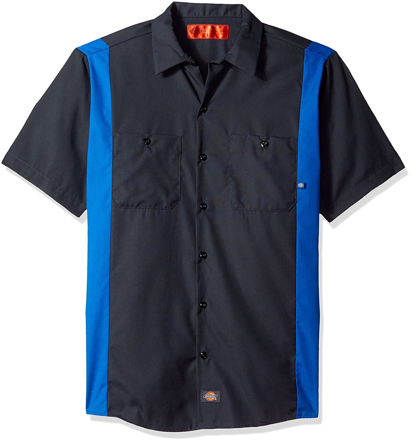 Dark Charcoal Dickies Men/'s Short Sleeve Industrial Work Shirt Large