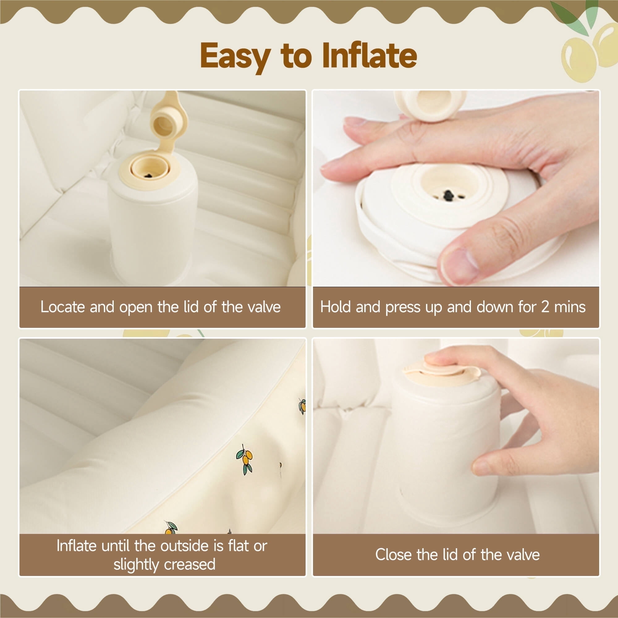 Morfone Inflatable Baby Bathtub for Newborn to Toddler, Portable Baby Tub with Built-in Air Pump, Collapsible Shower Basin for Easy Storage