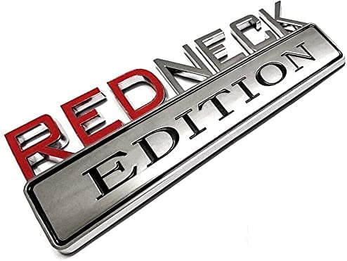 Redneck Auto Emblem Aufkleber - 3D Chrom Abzeichen Für Jeep & Pickups