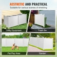 thumbnail image 5 of VEVOR Outdoor Privacy Screens, 50" W x 50" H Air Conditioner Fence, Pool Equipment Enclosure, Horizontal Vinyl Privacy Fence, Perfect to Enclose Trash Can and A/C Units (4-Panel), 5 of 9