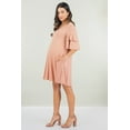 thumbnail image 3 of Maternity V-Neckline Dress with Crisscross Accent and Pockets, 3 of 4