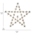 thumbnail image 2 of Hi-Line Gift Ltd. Mesmerizing 432 LED White Metal Snowflake Star Light, 2 of 8