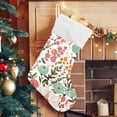 thumbnail image 5 of Coolnut 17.7 Inch Christmas Stockings, 1 PCS Oriental Flowers Pattern Presonalized Large Stocking Sock for Family Holiday Xmas Party Decorations, 5 of 7