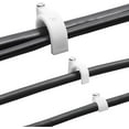thumbnail image 2 of Paquete de 500 clavos en U para cable, clips de alambre para cables de montaje en pared, cine en casa, oficina (5 tamaños, blanco) Namotu CZDZ-ST104, 2 of 7