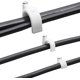 thumbnail image 2 of Clavos y clips para cables universales, paquete de 500, perfectos para montaje en pared en cines en casa y oficinas, 5 tamaños, color blanco, 2 of 7