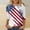 Multicolor, variant on Cavosen Patriotic Tops for Women Petite Patriotic 3/4 Sleeve Round Neck Tops USA Flag Print T Shirts Lady XL Independence Day Casual Tops Funny 4th of July Tunic Tees 2025 Summer Patriotic Clothes