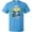 Pacific Blue, variant on Inktastic He is Risen Floral Print Cross with Beautiful Flowers T-Shirt