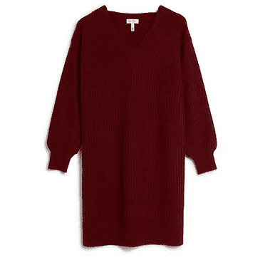 Jessica Simpson Women's Sweater Dress (Syrah, XL)