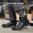 thumbnail image 6 of SPIEZ Men's Steel Toe Chelsea Work Boots,Waterproof Non-Slip 6-Inch Safety Boots with Kevlar Midsole,Slip-On Leather Boots for Construction Warehouse Outdoor - Black Size 12, 6 of 12