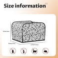 thumbnail image 5 of Lsque winter Ski Element Print 4 Slice Toaster Cover , Kitchen Appliance Dustproof Protector , Toaster Protector Dustproof Kitchen Appliance Cover, 5 of 7