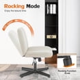 thumbnail image 6 of Demi Bonn Cross-Legged Chair, Armless, 360° Swivel, No Wheels, Blue, 6 of 7