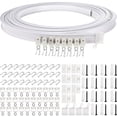 thumbnail image 1 of Curtain Rail for Creative Interiors, Durable PVC Plastic Flexible Bendable Ceiling Curtain Track for Customizable Spaces (5M), 1 of 5