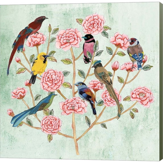 Great Art Now Minty Chinoiserie I by Melissa Wang, Canvas Wall Art, 24W x 24H