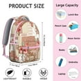 thumbnail image 6 of Pioneer Flower Backpack for School,Cute School Bag,Schoolbag with Adjustable Shoulder Straps & Padded Back,15.3"x11"x7.1".﻿, 6 of 6