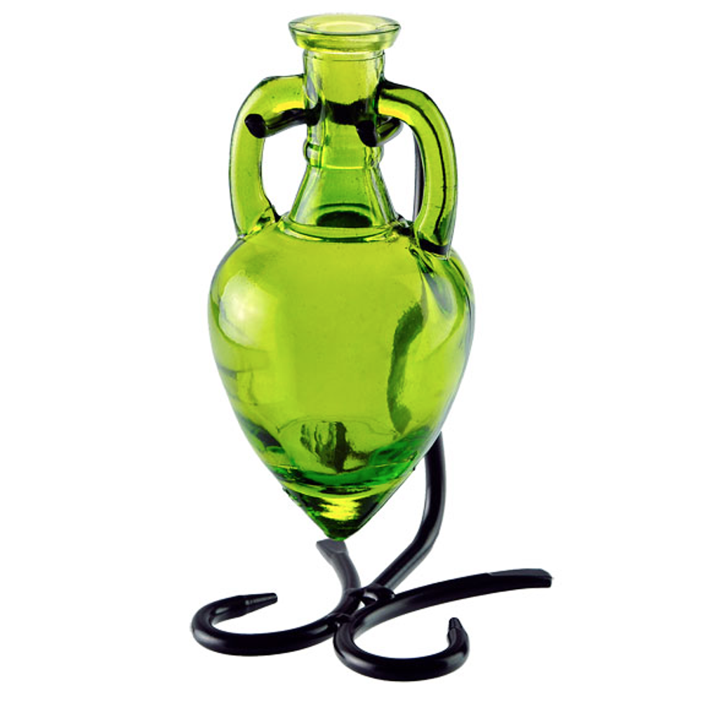 Couronne Amphora Recycled Glass Vase & Metal Stand Lime Walmart