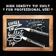thumbnail image 7 of VersaChalk Metallic Chalk Markers, 8-Pack, 3mm Fine Tip, Wet-Erase, Non-Toxic, 7 of 7