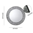thumbnail image 2 of Mosaic Wall Mirror Decorative Round Wall Mirror Diameter 20 Ide Mirror 14 Blue, 2 of 5