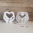 thumbnail image 2 of Heart Shaped Vase Test Tube Resin Casting Reusable Concrete Suitable for Desktop Decoration, 2 of 5
