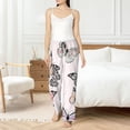 thumbnail image 4 of Susaid Beautiful Butterfly Print Women Relaxing Pajama Pants Comfy Pj Bottoms Soft Printed Lounge Pant with Pockets, Home Pants-Large, 4 of 6