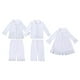 thumbnail image 4 of Pijamas navideños de terciopelo azul marino para niños, pijamas familiares a juego para niños y niñas, conjuntos de pijamas con volantes para bebés, 4 of 5