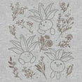 thumbnail image 2 of Women's Pokemon Oddish Floral Doodles  Graphic Tee Athletic Heather X Large, 2 of 4
