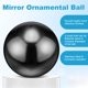 thumbnail image 2 of Uxcell 1-Pack Garden Gazing Globes Ball 4 Inch 201 Stainless Steel Hollow Mirror Ball for Home, Outdoor Gloss Black, 2 of 7