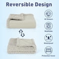 thumbnail image 7 of Catalonia Waterproof Blanket Pee Proof Couch Sofa Bed Protector Cover for Baby, Super Cozy Plush Fleece Warm Sherpa Lining Throws and for Boating Camping, 7 of 7