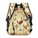 thumbnail image 4 of Easygdp Wine Mochila Ergonómica Versátil para Laptop - Múltiples Bolsillos, Correas Ajustables, Unisex para Escuela, Viajes y Actividades al Aire Libre-One Size, 4 of 5