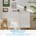 thumbnail image 4 of Boyel Living Buffet 2 Portes Rangement Cuisine, Armoire Moderne Console, Buffet pour Salon, Blanc, 4 of 10