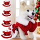 thumbnail image 1 of Disfraz de Papá Noel para Gatos y Perros Pequeños: Vestido Navideño Rojo con Cinturón y Collar, Ideal para Las Fiestas, de Poliéster Suave, 40 X 26 Cm., 1 of 6